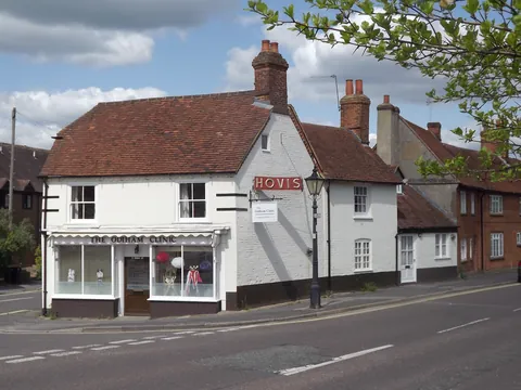 The Odiham Clinic, a white-painted corner building at the end of the High Street