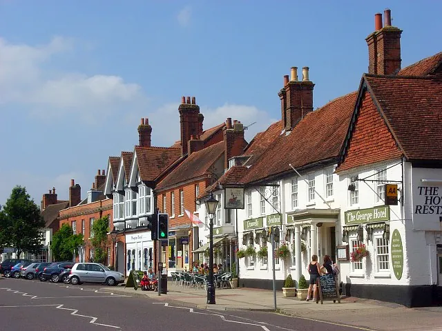 High Street, Odiham, in an old photograph