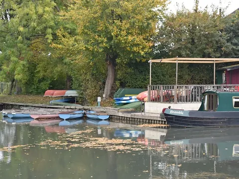 Hire boats moored at Galleon Marine